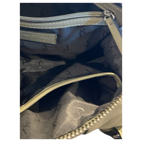 ~SIMPLY VERA VERA WANG~LOGO~PU~TAUPE~ZIP CLOSURE~SHOULDER HOBO BAG PURSE - Picture 12 of 12